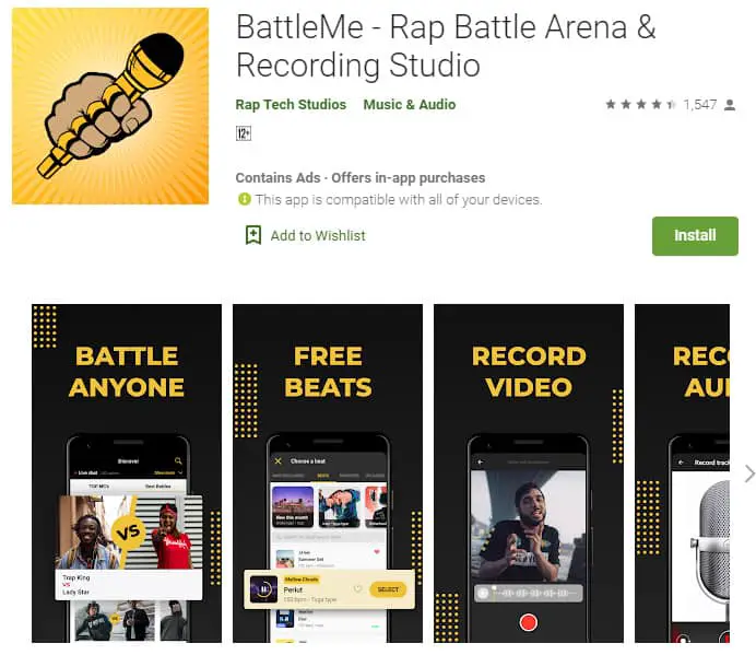 best app to rap over beats
