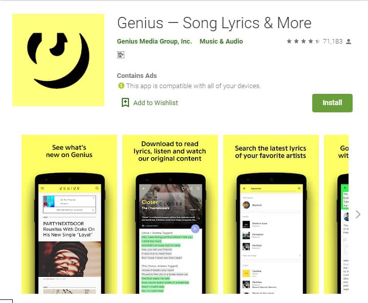 get to know rap lyrics with the genius app.