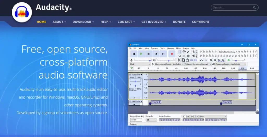 audacity is a great free option for rappers looking for recording software.