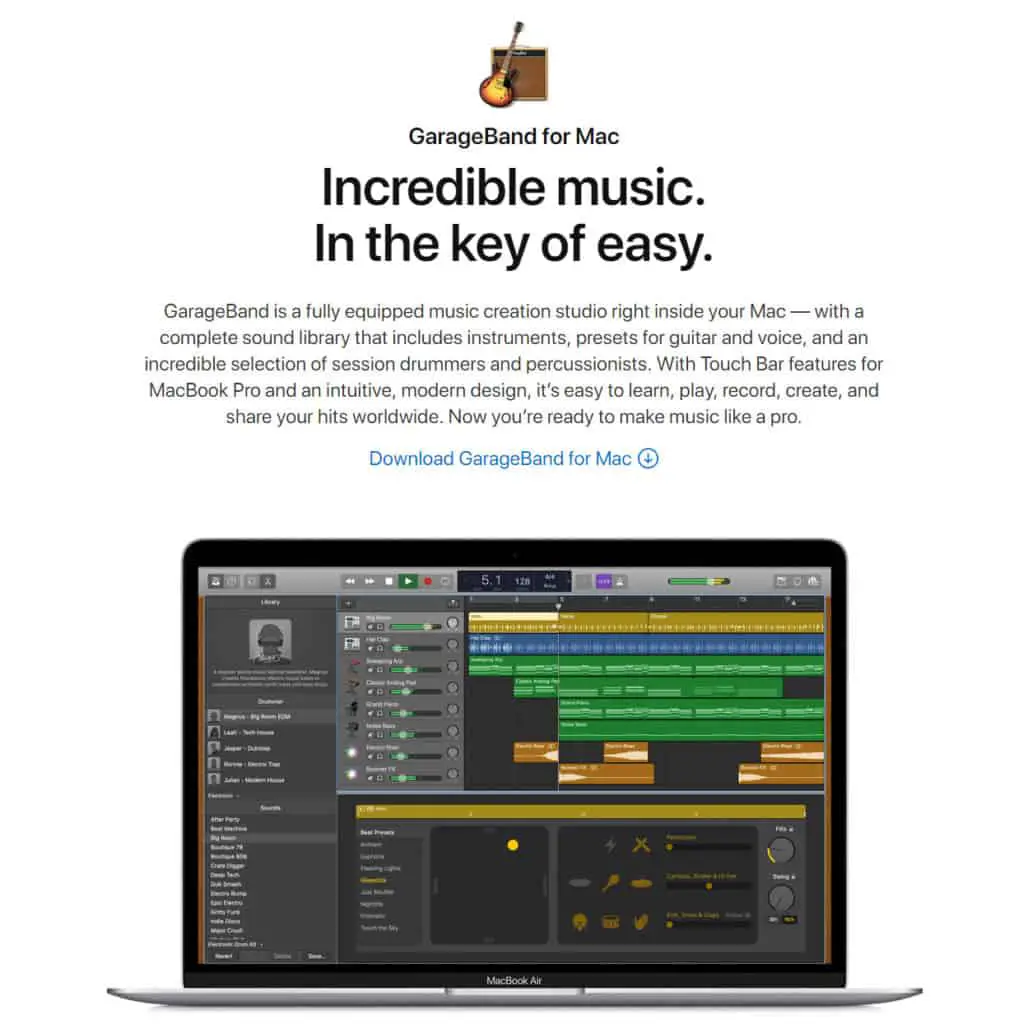 garageband is another good recording choice for rappers.